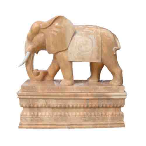 elephant with pedestal